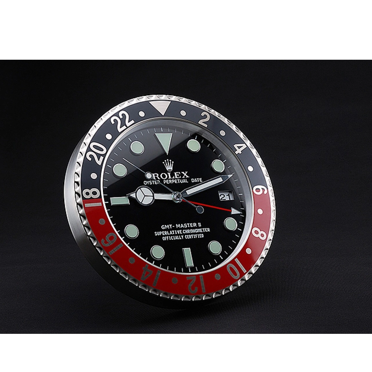 Good copy rolex watches Black-Red Master 622478 II Rolex Wall Clock GMT 0606